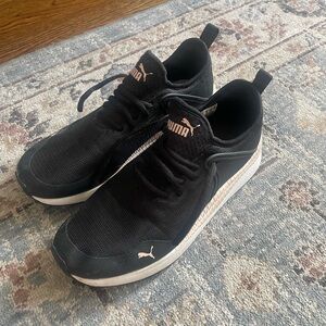 Puma Black, light pink and White womens Sneakers